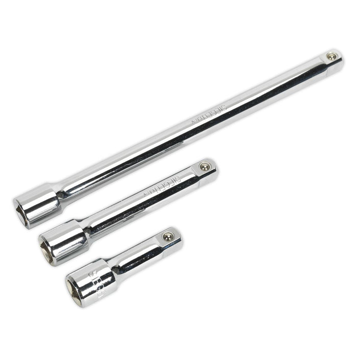 Sealey Extension Bar Set 3pc 1/2"Sq Drive S0720