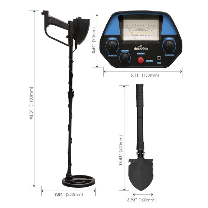 Dellonda Lightweight Metal Detector with High Accuracy Pinpoint Function Dellonda  - Dynamic Drive