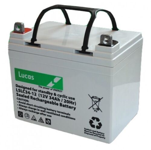 Lucas LSLC 34Ah-12V (33ah 35ah) AGM/GEL MOBILITY VEHICLE (Scooter) BATTERY Lucas  - Dynamic Drive