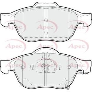 Apec Brake Pads Front Fits Toyota Avensis Apec  - Dynamic Drive