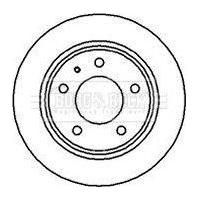 Genuine Borg & Beck Brake Disc Pair fits Ford ProbeMazda 626 rear91 BBD4996 Borg & Beck  - Dynamic Drive