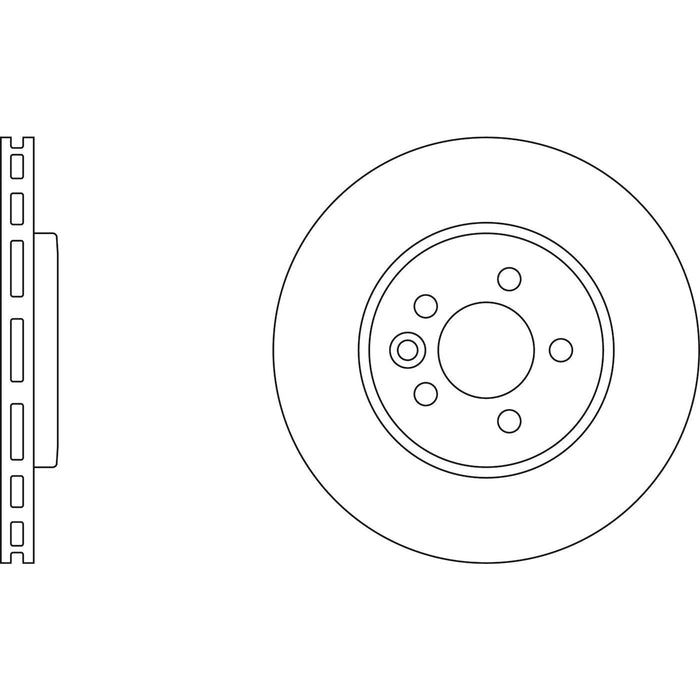 Genuine APEC Front Brake Discs & Pads Set Vented for MG MG 6