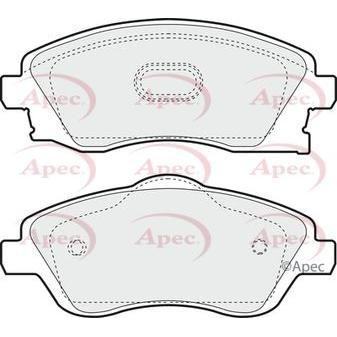 Apec Brake Pads Front Fits Opel Combo Corsa Meriva Tigra Vauxhall