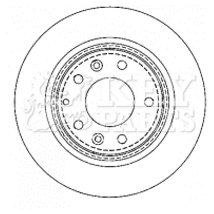 Genuine Key Parts KBD4335 Brake Disc Pair (Rear)