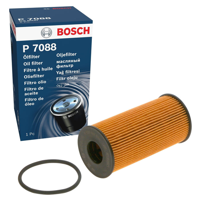 Genuine Bosch Car Oil Filter P7088 fits Nissan Qashqai dCi - 1.5 - 13- F02640708