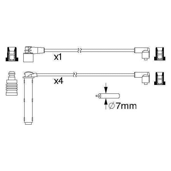 Genuine Bosch Ignition Lead B223 fits Land Rover Freelander - 1.8 - 98-06 098635