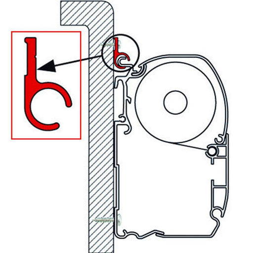 Fiamma Rail R for F35/F45/Zip 3m Awnings Fiamma  - Dynamic Drive