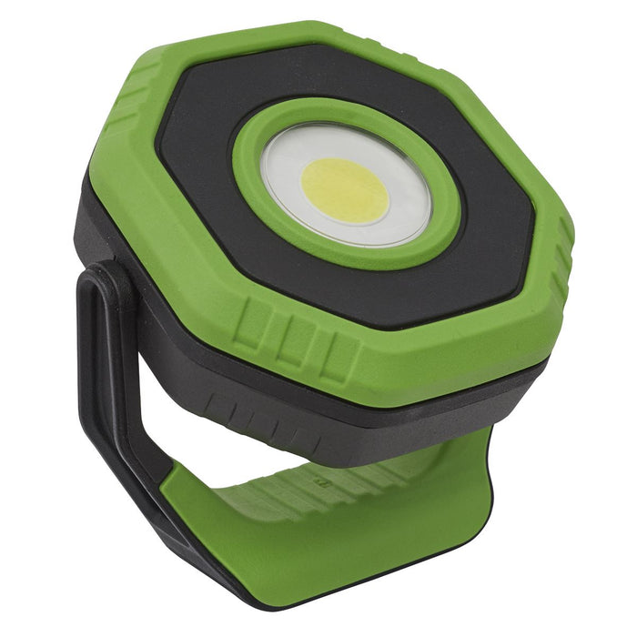 Sealey Rechargeable Pocket Floodlight with Magnet 360 14W COB LED Green Sealey  - Dynamic Drive