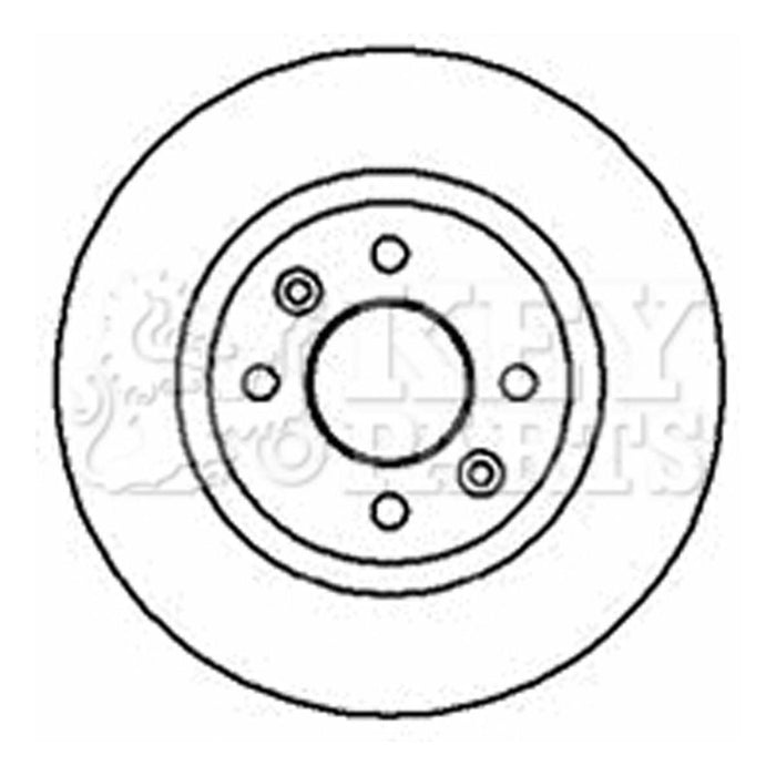 Genuine Key Parts KBD4317 Brake Disc Pair (Front)