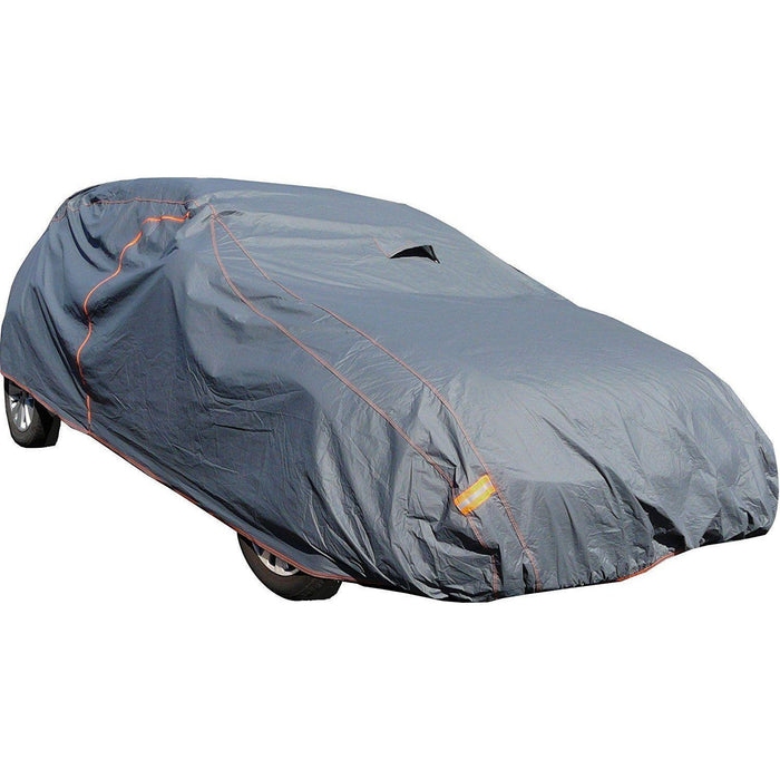 2 Layer Heavy Duty Waterproof Car Cover Cotton Lining Scratch Proof Medium M UKB4C  - Dynamic Drive