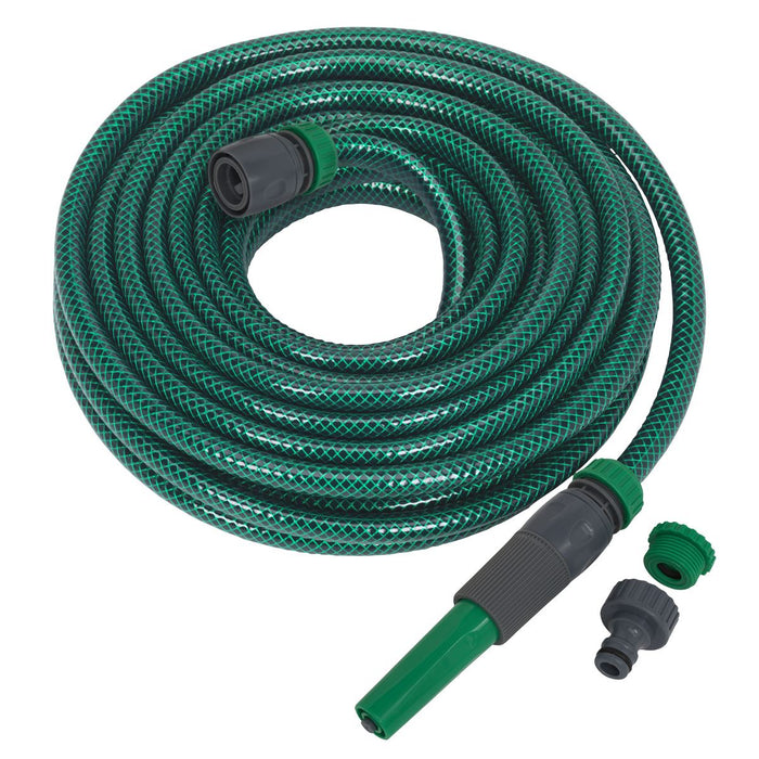 Sealey Water Hose 15m with Fittings GH15R/12