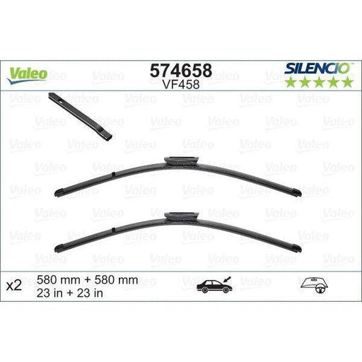 Valeo Wiper Blades Kit 574658 Automotive Part fits Saab Valeo  - Dynamic Drive