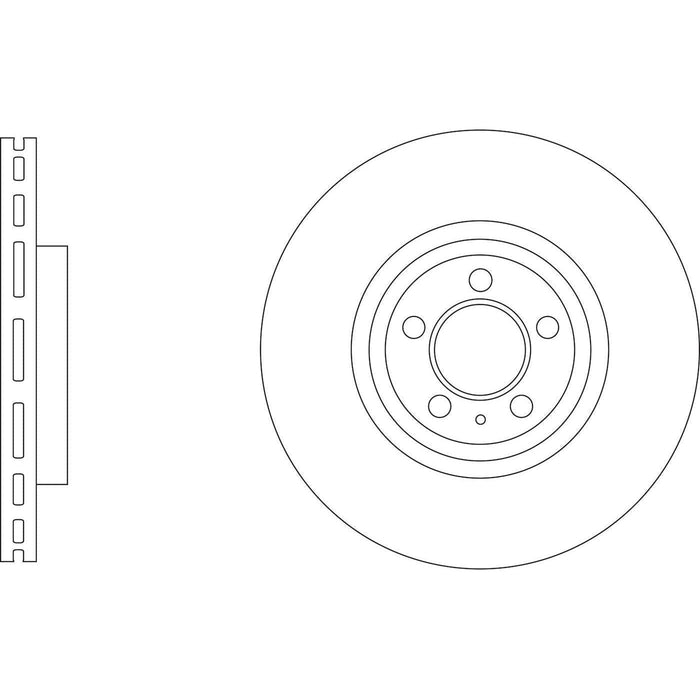 Apec Brake Disc Front Fits VW Polo