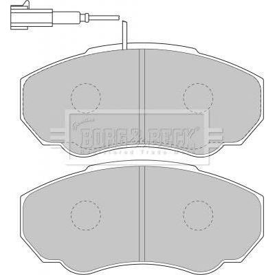 Genuine Borg & Beck Front Brake Pads fits Fiat Ducato 1014 0106 BBP1736 Borg & Beck  - Dynamic Drive