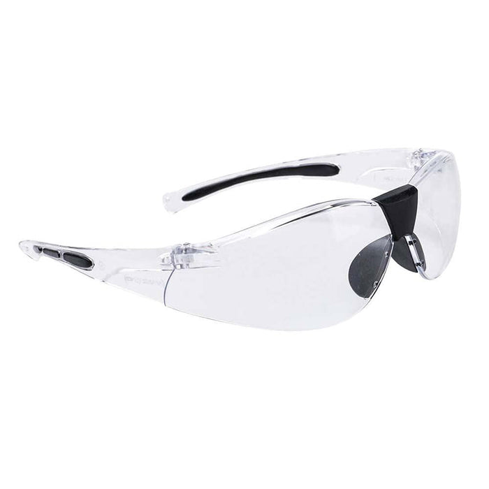 Portwest Lucent Spectacles - Clear/Black Frame - Clear Lens Portwest  - Dynamic Drive