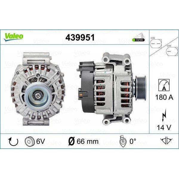 Valeo Alternator 439951 Automotive Part fits Audi Valeo  - Dynamic Drive