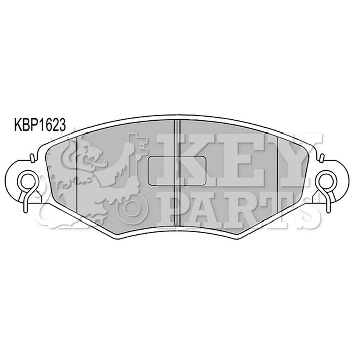 Genuine Key Parts KBP1623 Front Brake Pads (Bendix)