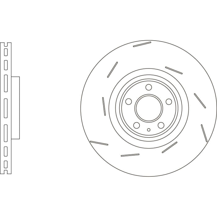 Apec Brake Disc Front Left Fits Porsche Macan Handed Near-Side