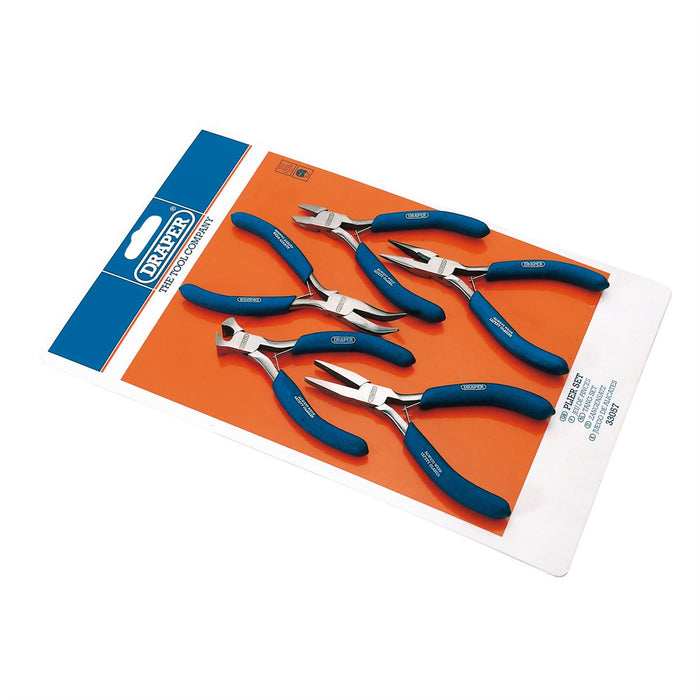 Draper Carbon Steel Mini Plier Set (5 Piece) 33057 Draper  - Dynamic Drive