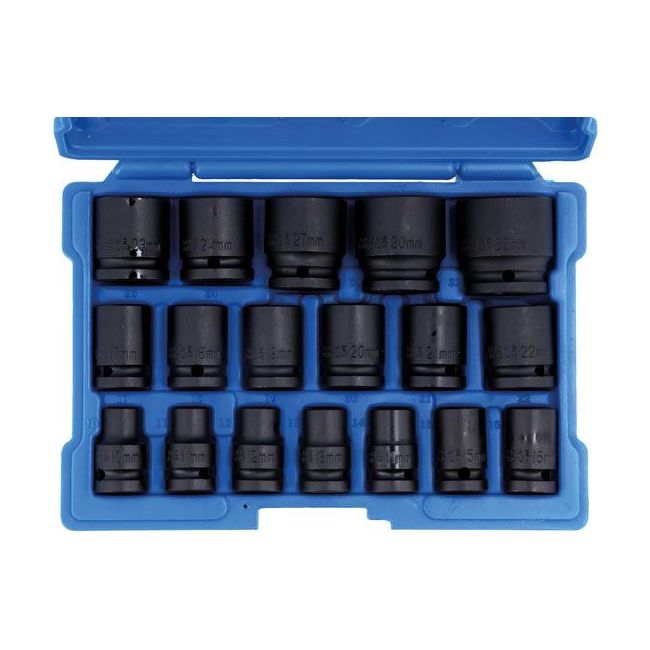 Laser Impact Socket Set 1/2"D 18pc 6648