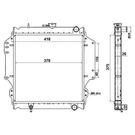 NRF Radiator 513161