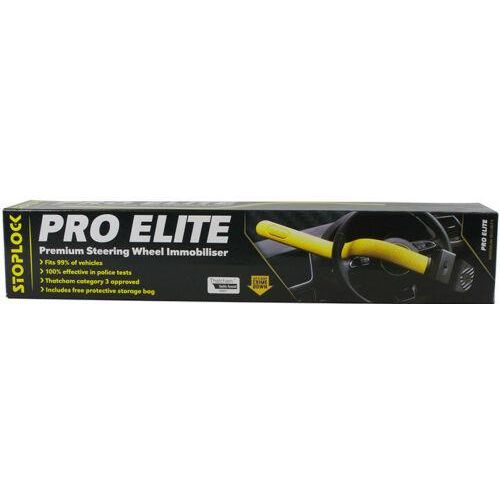 Stoplock Pro Elite Car & Van Yellow Anti Theft High Security Steering Wheel Lock Stoplock  - Dynamic Drive