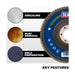 Sealey 115mm Aluminium Oxide Flap Discs 40Grit 22mm Bore - Pack of 10 FD11540E10 Sealey  - Dynamic Drive