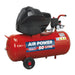 Compressor 50L V-Twin Direct Drive 3Hp Oil Free Sealey  - Dynamic Drive