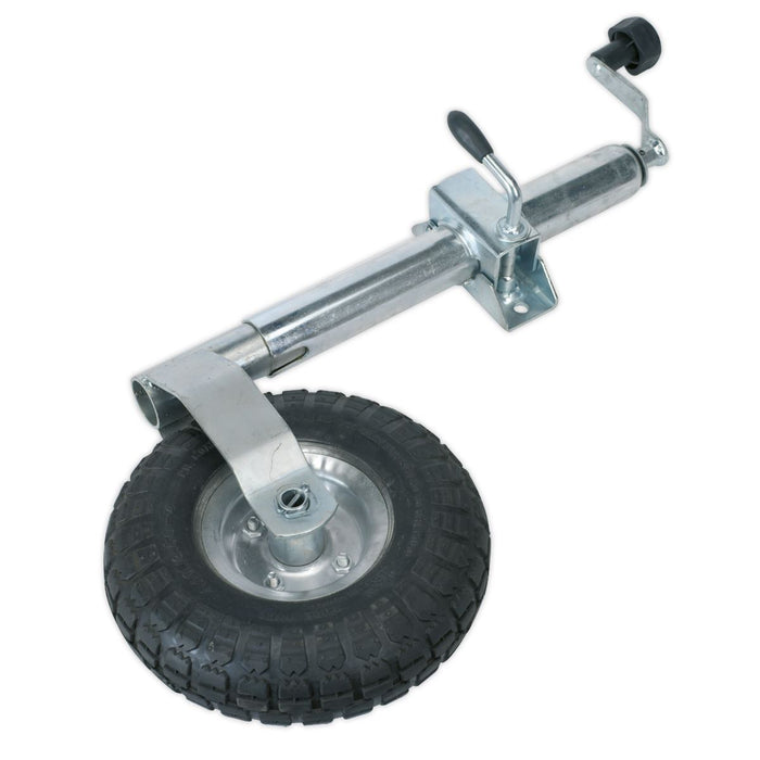 Sealey Jockey Wheel & Clamp48mm260mm Pneumatic Wheel TB372