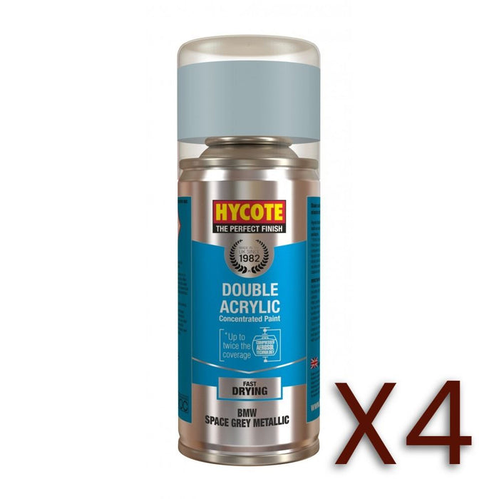 4x Hycote Aerosol Paint for BMW Space Grey (Metallic) 150ml