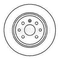 Genuine Borg & Beck Brake Disc Pair fits GM Vectra B 95 rear BBD5083 Borg & Beck  - Dynamic Drive