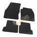 Red Trim Tailored Black Rubber Car Mats for Ford Kuga 13> 15 Set of 4 With 2 Clips UKB4C  - Dynamic Drive