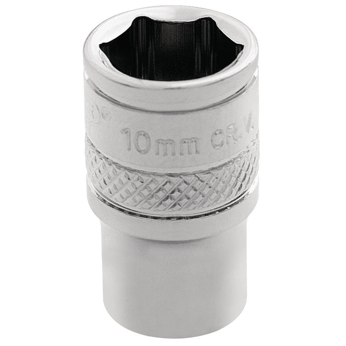 Draper HI-TORQ 6 Point Socket, 1/4" Sq. Dr., 10mm 32562