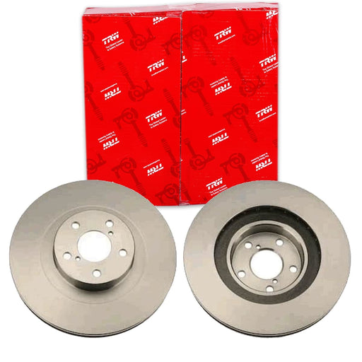 Genuine TRW Brake Disc (Pair) DF4104 TRW  - Dynamic Drive