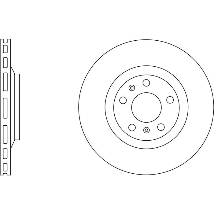 Apec Brake Disc Rear Fits Audi A8 VW Phaeton