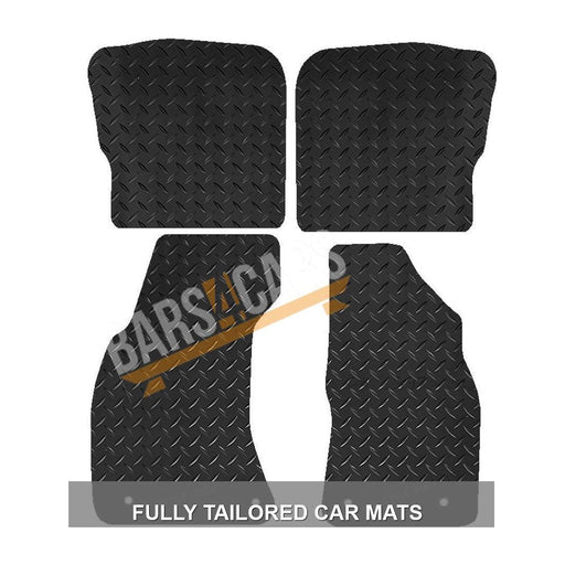 Fully Tailored Black Rubber Car Mats for Audi A4 97 Set of 4 With 4 Clips UKB4C  - Dynamic Drive