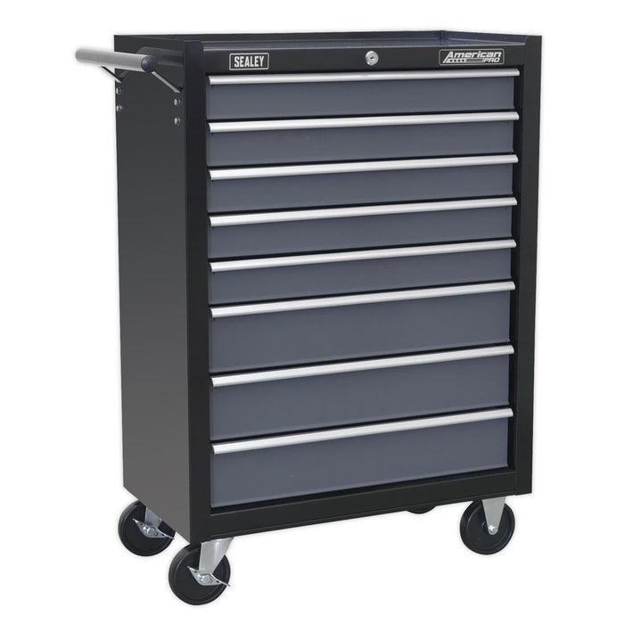 Sealey Rollcab 8 Drawer with Ball-Bearing Slides Black/Grey AP3508TB Sealey  - Dynamic Drive