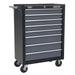 Sealey Rollcab 8 Drawer with Ball-Bearing Slides Black/Grey AP3508TB Sealey  - Dynamic Drive