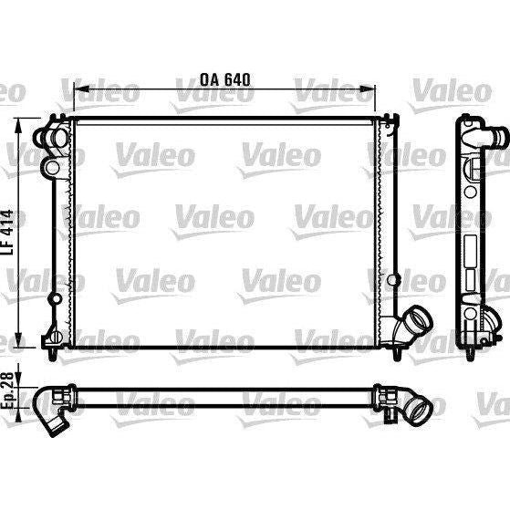 Genuine Valeo fits Radiator Peugeot 406 FLeft 1.8 I Valeo  - Dynamic Drive