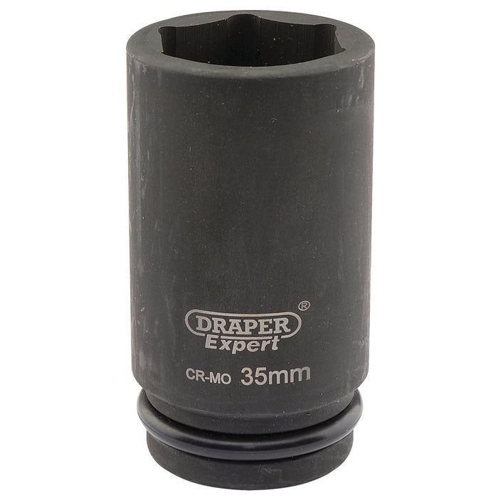 Draper Expert HI-TORQ 6 Point Deep Impact Socket, 3/4" Sq. Dr., 35mm