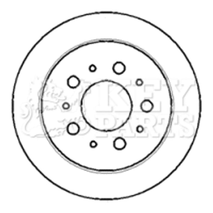 Genuine Key Parts KBD4404 Brake Disc Pair (Rear)