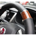 Wood Effect & Black Luxury Steering Wheel Cover for Vauxhall Astra Hatchback UKB4C  - Dynamic Drive