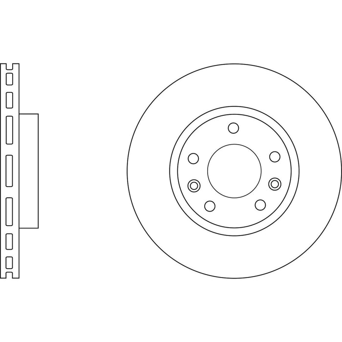 Genuine APEC Front Brake Discs & Pads Set Vented for Nissan Leaf