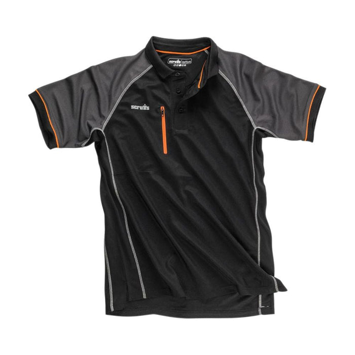 Scruffs Trade Active Polo Black L Scruffs  - Dynamic Drive