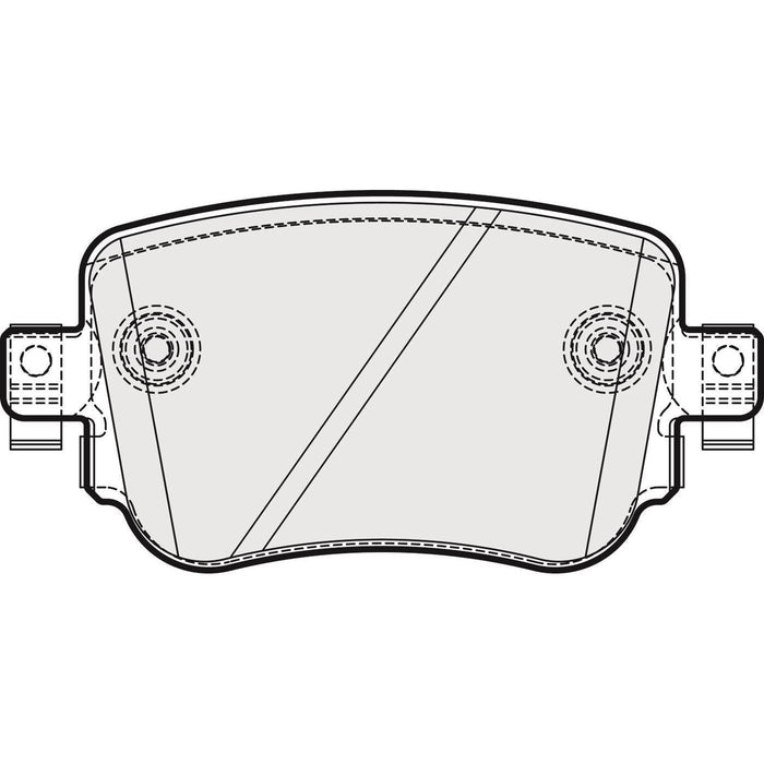 Apec Brake Pads Rear Fits Audi A1 Q3 S1 Seat Alhambra Leon Skoda Octavia VW Caddy