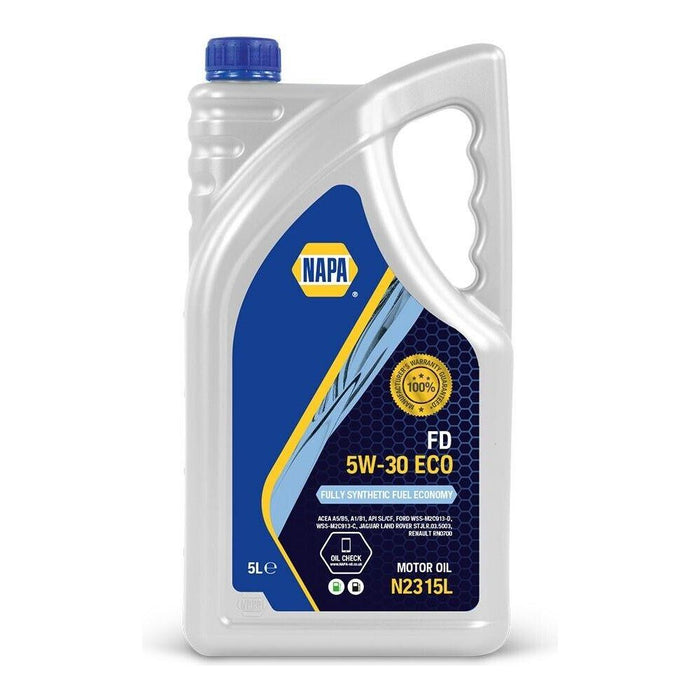 5L NAPA 5W30 ECO FD Fully Synthetic Fuel Economy Engine Oil ACEA A5/B5, A1/B1 Napa  - Dynamic Drive