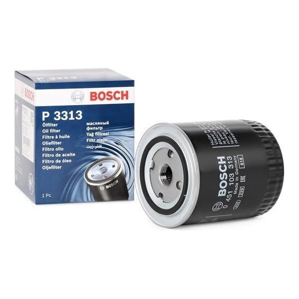 Genuine Bosch Car Oil Filter P3313 fits Audi A4 Cabrio - 2.4 - 02-05 0451103313