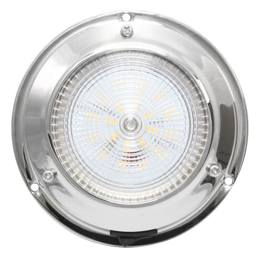 AAA 12V Stainless Steel Dome Light Warm White LED 106mm 3" Dome AAA  - Dynamic Drive