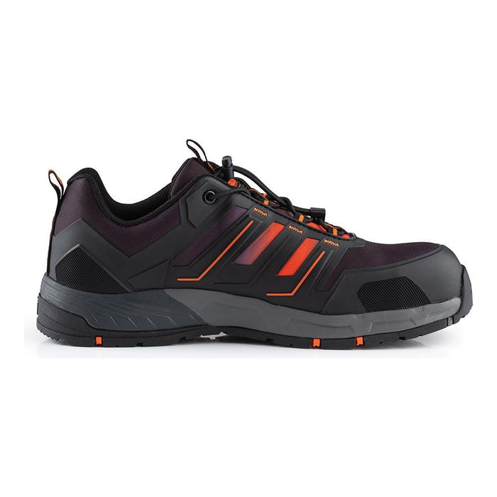 Scruffs Air Safety Trainer Black/Orange Size 8 / 42 Scruffs  - Dynamic Drive