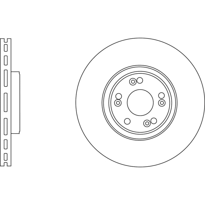 Apec Brake Disc Front Fits Renault Espace